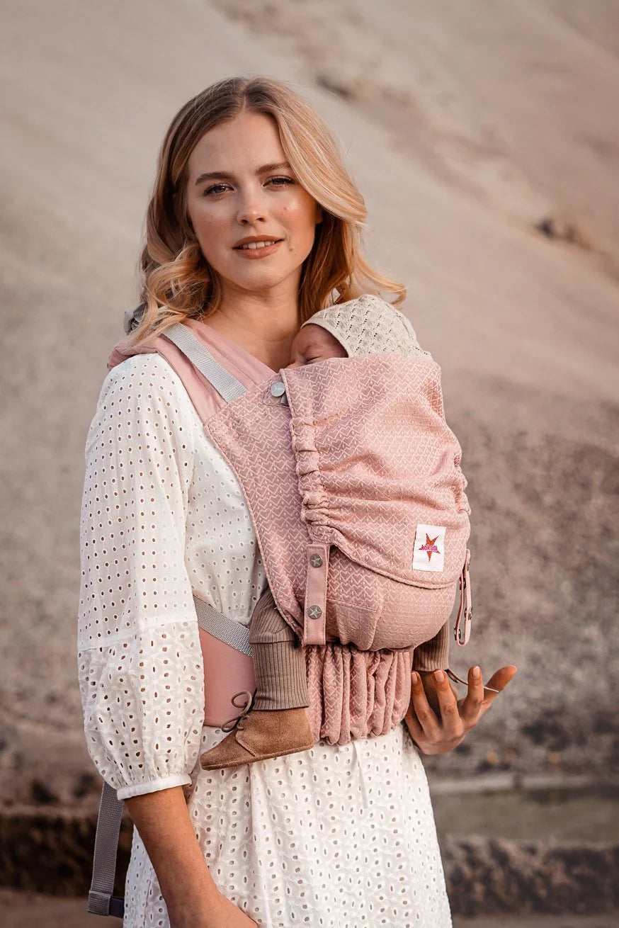 حزمة غطاء للحمل Safari Eleni & Baby Carrier Flip Heart2Heart Rosé